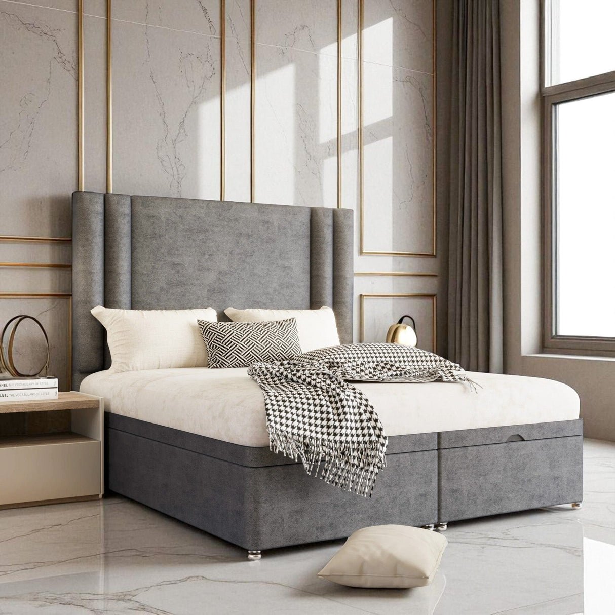 Amara Ottoman Storage Divan Bed Set - Divan Bed Warehouse