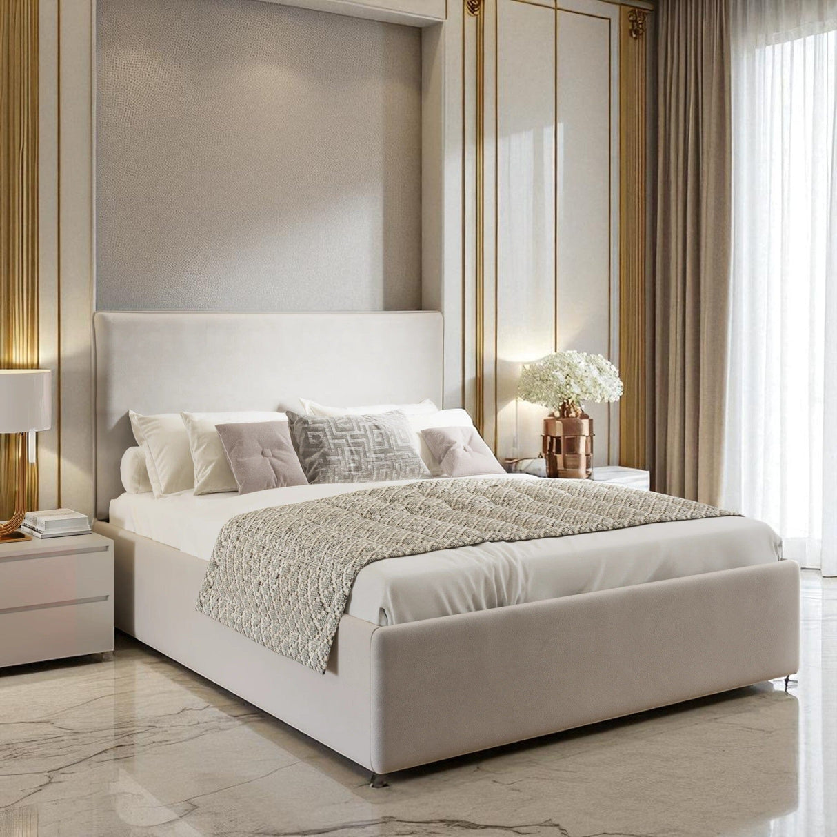 Aria Ottoman Storage Bed Frame - Divan Bed Warehouse