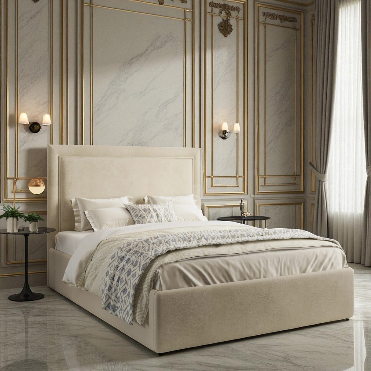 Nina Ottoman Storage Bed Frame - Divan Bed Warehouse