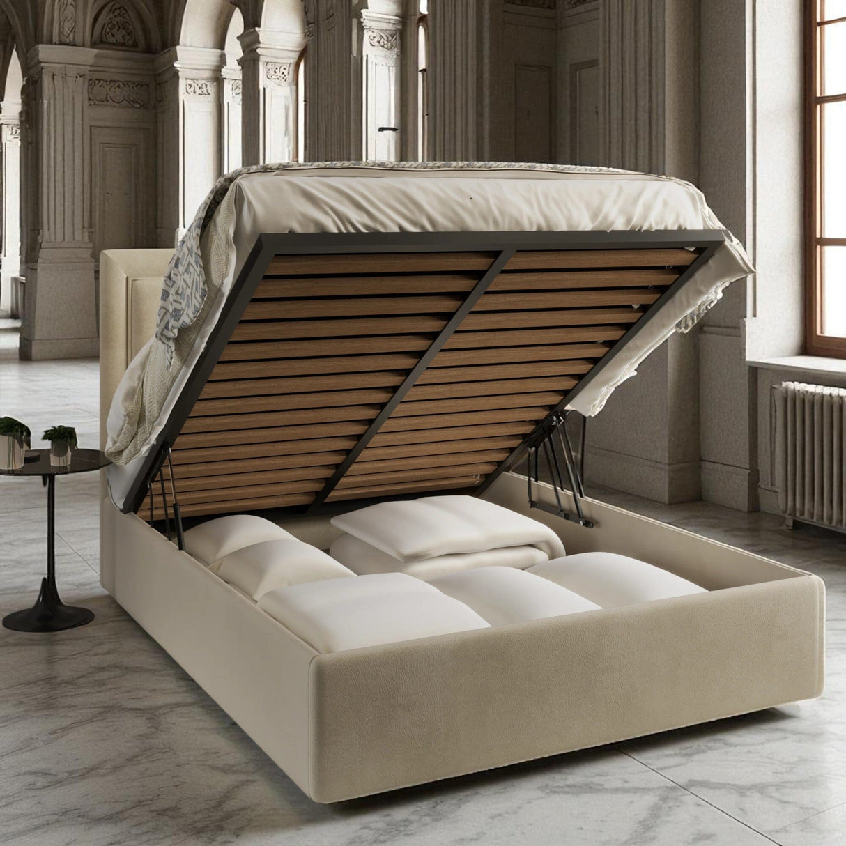 Nina Ottoman Storage Bed Frame - Divan Bed Warehouse