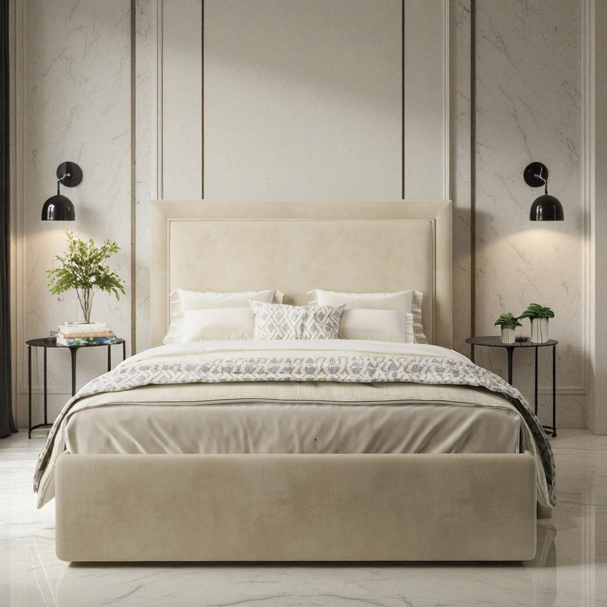 Nina Ottoman Storage Bed Frame - Divan Bed Warehouse