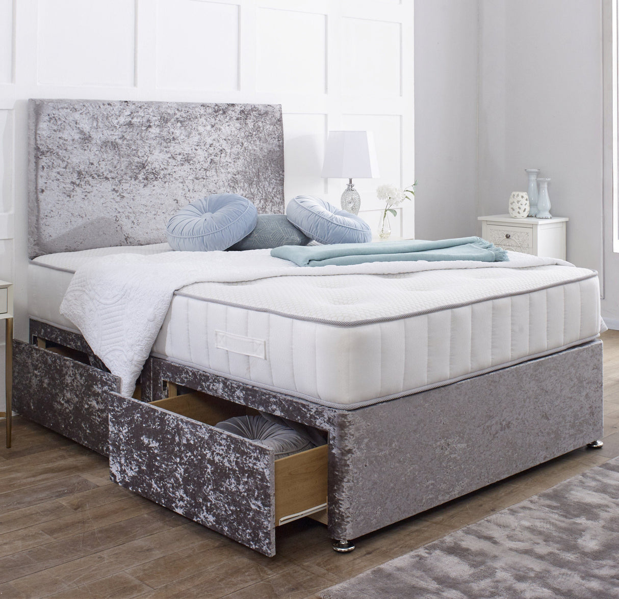 Buckingham Divan Bed Set with Matching Headboard - Divan Bed Warehouse