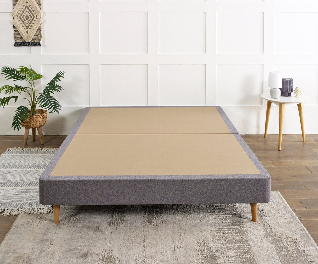 Low Divan Bed Base On Wooden Legs - Divan Bed Warehouse