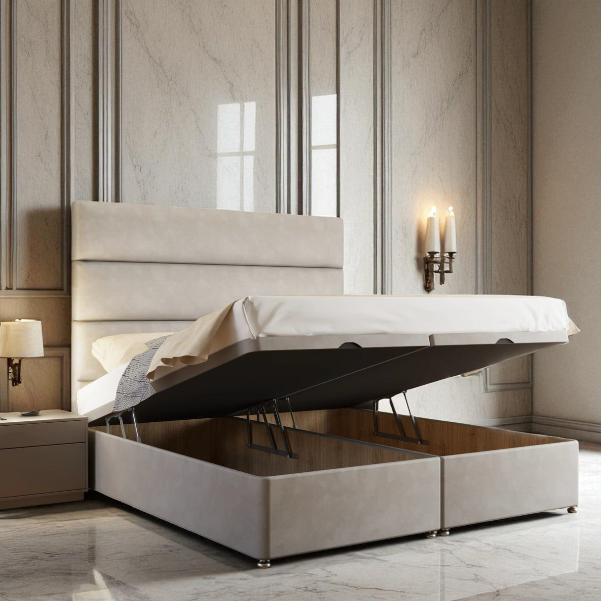 Fiorenza Ottoman Storage Divan Bed Set| Divan Bed Warehouse