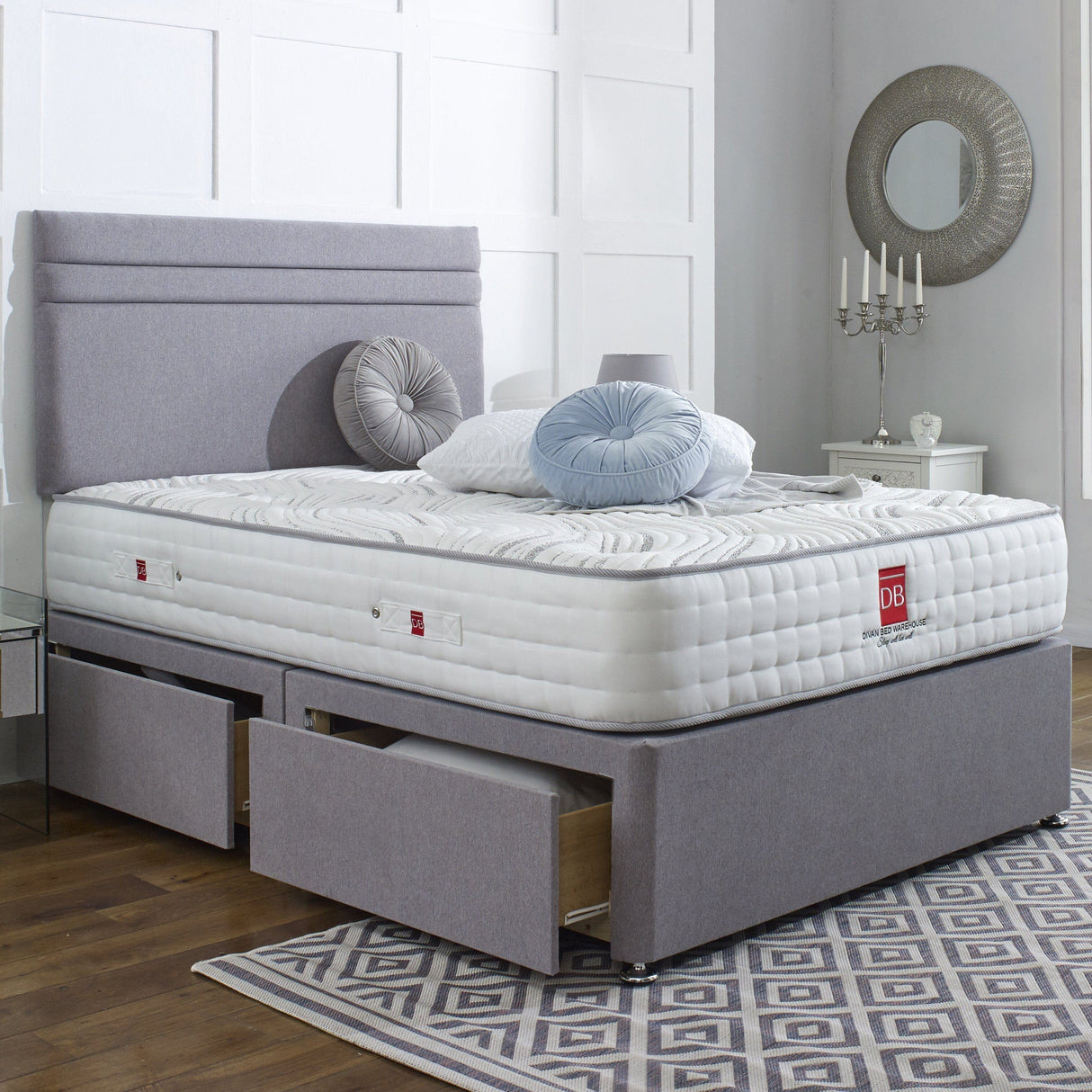 Havana Divan Bed Set with Headboard - Divan Bed Warehouse