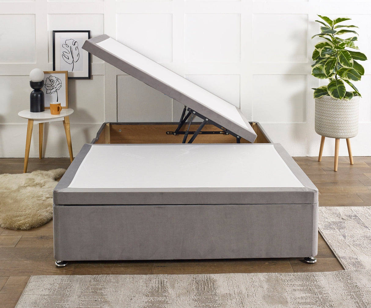 Luxury Side Lift Ottoman Storage Divan Bed Base - Divan Bed Warehouse