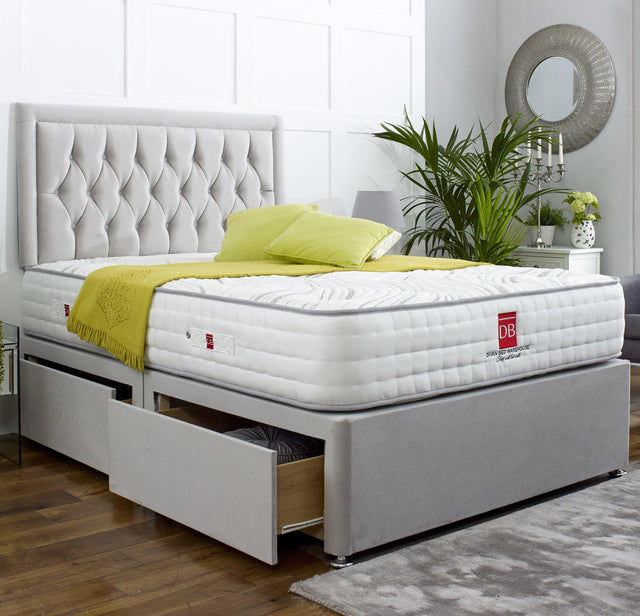 Windsor Divan Bed Set with Button Headboard - Divan Bed Warehouse