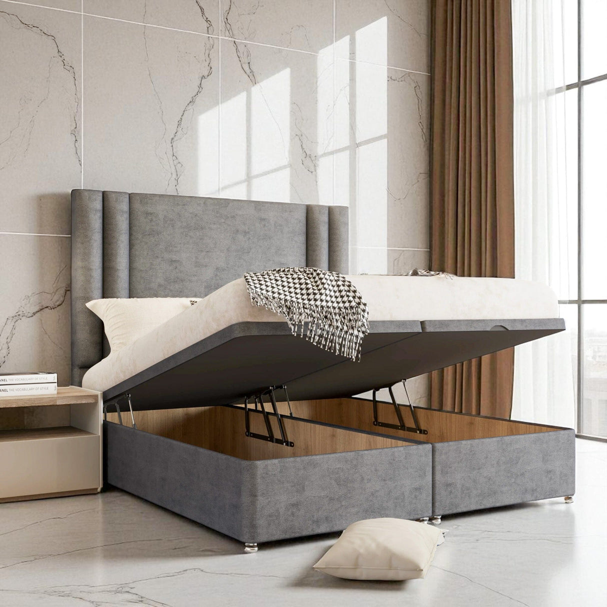 Amara Ottoman Storage Divan Bed Set| Divan Bed Warehouse