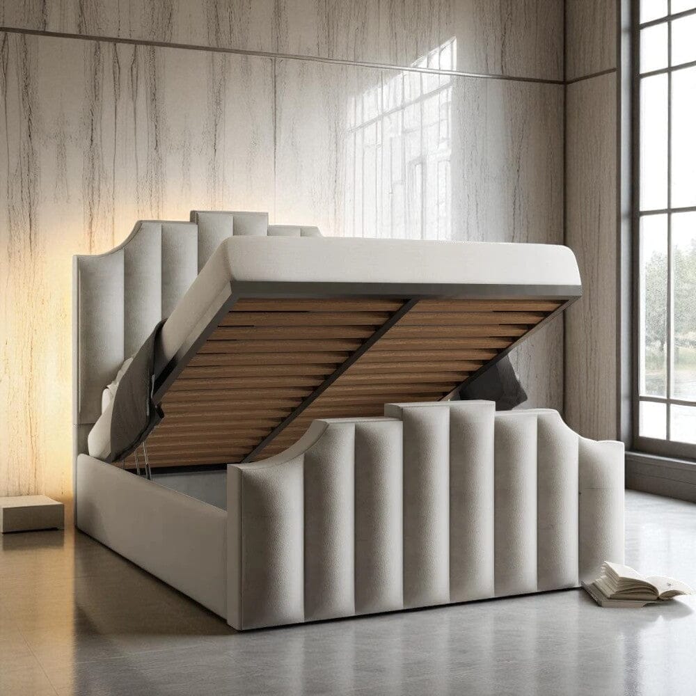Leon Ottoman Storage Bed Frame - Divan Bed Warehouse