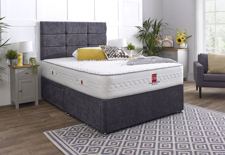 Monty Divan Bed Set with Button Headboard - Divan Bed Warehouse