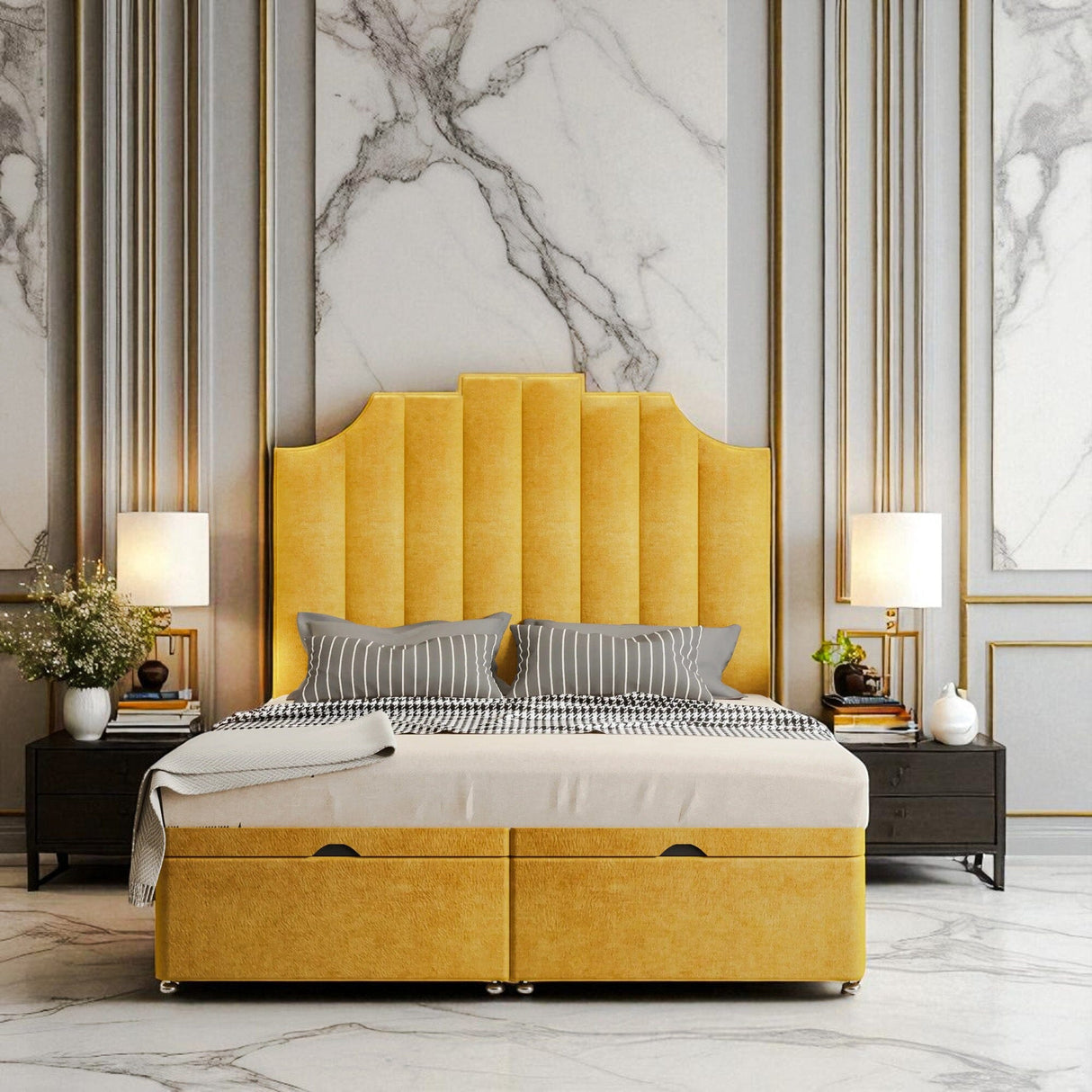 Maravi Ottoman Storage Divan Bed Set - Divan Bed Warehouse
