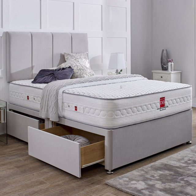 Worcester Divan Bed Set with Headboard - Divan Bed Warehouse
