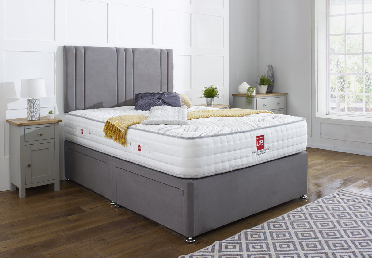 Khloe Divan Bed Set with Headboard - Divan Bed Warehouse