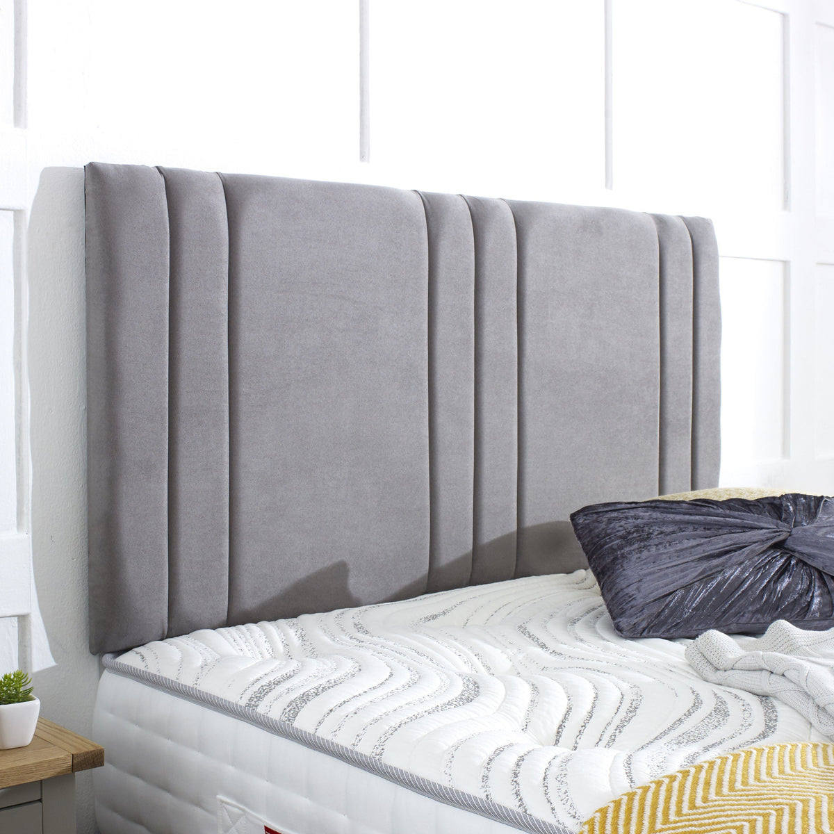 Khloe Upholstered Headboard Divan Bed Warehouse