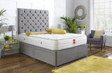 Royal Chester Divan Bed Set with Tall Button Headboard - Divan Bed Warehouse