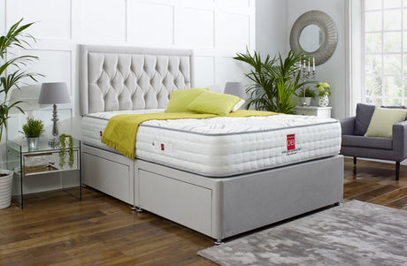 Windsor Divan Bed Set with Button Headboard - Divan Bed Warehouse