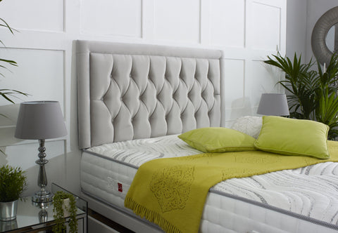 Windsor Button Headboard with Border - Divan Bed Warehouse
