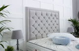 Andalusia Divan Bed Set with Tall Button Headboard and Footboard - Divan Bed Warehouse