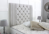 Regal Divan Bed Set with Tall Button Headboard - Divan Bed Warehouse