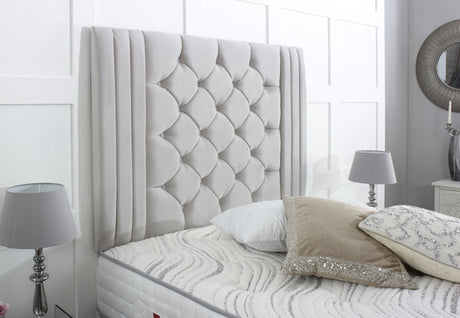 Regal Upholstered Button Headboard - Divan Bed Warehouse