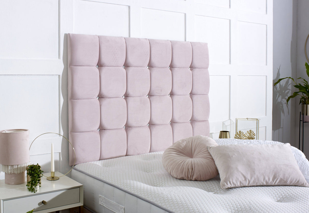 Delilah Divan Bed Set with Tall Button Headboard and Footboard - Divan Bed Warehouse