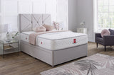 Prague Divan Bed Set with Button Headboard - Divan Bed Warehouse