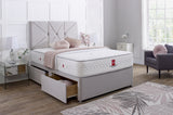 Prague Divan Bed Set with Button Headboard - Divan Bed Warehouse