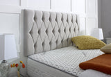 Belgravia Divan Bed Set with Tall Button Headboard - Divan Bed Warehouse