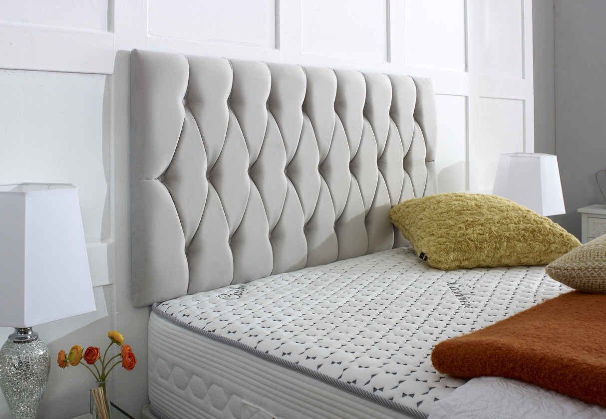 Belgravia Upholstered Button Headboard - Divan Bed Warehouse