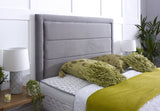 Athens Divan Bed Set with Border Headboard - Divan Bed Warehouse