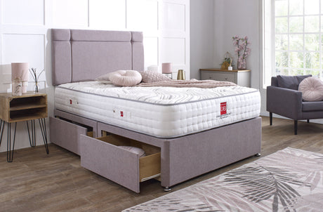 Sienna Divan Bed Set with Button Headboard - Divan Bed Warehouse