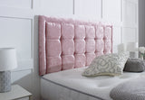 Aurora Divan Bed Set with Button Border Headboard - Divan Bed Warehouse